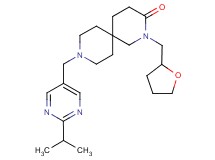 9-[(2-isopropylpyrimidin-5-yl)methyl]-2-(tetrahydrofuran-2-ylmethyl)-2,9-diazaspiro[5.5]undecan-3-one