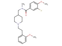 3-fluoro-4-methoxy-N-({1-[2-(2-methoxyphenyl)ethyl]-4-piperidinyl}methyl)-N-methylbenzamide