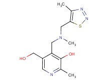 5-(hydroxymethyl)-2-methyl-4-({methyl[(4-methyl-1,2,3-thiadiazol-5-yl)methyl]amino}methyl)pyridin-3-ol