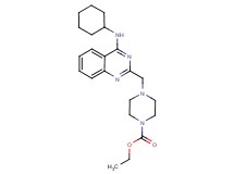 ethyl 4-{[4-(cyclohexylamino)-2-quinazolinyl]methyl}-1-piperazinecarboxylate