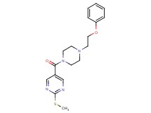 2-(methylthio)-5-{[4-(2-phenoxyethyl)-1-piperazinyl]carbonyl}pyrimidine