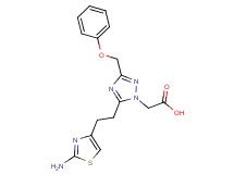 [5-[2-(2-amino-1,3-thiazol-4-yl)ethyl]-3-(phenoxymethyl)-1H-1,2,4-triazol-1-yl]acetic acid