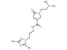 1-[2-(dimethylamino)ethyl]-N-[3-(3,5-dimethyl-1H-1,2,4-triazol-1-yl)propyl]-5-oxo-3-pyrrolidinecarboxamide