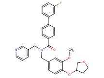 3'-fluoro-N-[3-methoxy-4-(tetrahydro-3-furanyloxy)benzyl]-N-(3-pyridinylmethyl)-4-biphenylcarboxamide