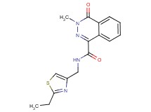 N-[(2-ethyl-1,3-thiazol-4-yl)methyl]-3-methyl-4-oxo-3,4-dihydro-1-phthalazinecarboxamide