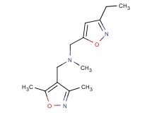 1-(3,5-dimethylisoxazol-4-yl)-N-[(3-ethylisoxazol-5-yl)methyl]-N-methylmethanamine