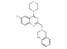 N-benzyl-N-{[6-chloro-4-(4-morpholinyl)-2-quinazolinyl]methyl}ethanamine