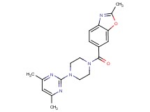6-{[4-(4,6-dimethylpyrimidin-2-yl)piperazin-1-yl]carbonyl}-2-methyl-1,3-benzoxazole