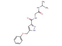 N-[2-(isopropylamino)-2-oxoethyl]-5-(phenoxymethyl)-1H-pyrazole-3-carboxamide