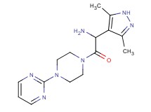1-(3,5-dimethyl-1H-pyrazol-4-yl)-2-oxo-2-(4-pyrimidin-2-ylpiperazin-1-yl)ethanamine