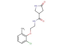 N-[2-(2-chloro-6-methylphenoxy)ethyl]-5-oxo-3-pyrrolidinecarboxamide