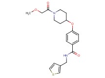 4-{[1-(methoxyacetyl)-4-piperidinyl]oxy}-N-(3-thienylmethyl)benzamide