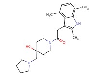 4-(1-pyrrolidinylmethyl)-1-[(2,4,7-trimethyl-1H-indol-3-yl)acetyl]-4-piperidinol
