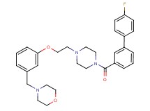 4-[3-(2-{4-[(4'-fluoro-3-biphenylyl)carbonyl]-1-piperazinyl}ethoxy)benzyl]morpholine