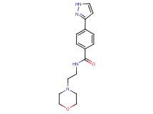 N-(2-morpholin-4-ylethyl)-4-(1H-pyrazol-3-yl)benzamide