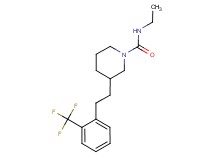 N-ethyl-3-{2-[2-(trifluoromethyl)phenyl]ethyl}-1-piperidinecarboxamide