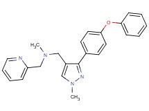 N-methyl-1-[1-methyl-3-(4-phenoxyphenyl)-1H-pyrazol-4-yl]-N-(2-pyridinylmethyl)methanamine