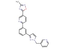 5-(3-methyl-1,2,4-oxadiazol-5-yl)-2-{3-[1-(3-pyridinylmethyl)-1H-pyrazol-3-yl]phenyl}pyridine