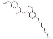 1-(4-{[(3-ethoxypropyl)amino]methyl}-2-methoxyphenoxy)-3-(4-ethyl-1-piperazinyl)-2-propanol