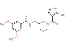 3,5-dimethoxy-N-({1-[(2-methyl-1H-pyrrol-3-yl)carbonyl]piperidin-3-yl}methyl)benzamide