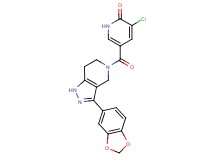 5-{[3-(1,3-benzodioxol-5-yl)-1,4,6,7-tetrahydro-5H-pyrazolo[4,3-c]pyridin-5-yl]carbonyl}-3-chloropyridin-2(1H)-one