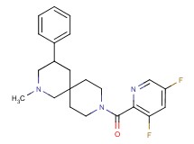 9-[(3,5-difluoropyridin-2-yl)carbonyl]-2-methyl-4-phenyl-2,9-diazaspiro[5.5]undecane