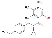 N-cyclopropyl-N-(4-ethylbenzyl)-2-hydroxy-4,5,6-trimethylnicotinamide