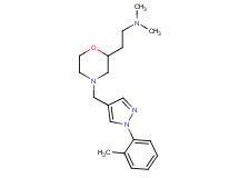 N,N-dimethyl-2-(4-{[1-(2-methylphenyl)-1H-pyrazol-4-yl]methyl}-2-morpholinyl)ethanamine