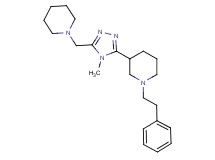 3-[4-methyl-5-(piperidin-1-ylmethyl)-4H-1,2,4-triazol-3-yl]-1-(2-phenylethyl)piperidine