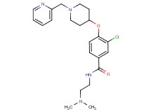 3-chloro-N-[2-(dimethylamino)ethyl]-4-{[1-(2-pyridinylmethyl)-4-piperidinyl]oxy}benzamide