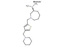 (3S)-N,N-dimethyl-1-{[4-(piperidin-1-ylmethyl)-2-thienyl]methyl}azepan-3-amine