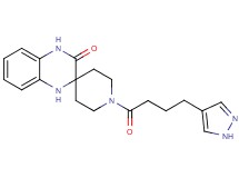 1-[4-(1H-pyrazol-4-yl)butanoyl]-1',4'-dihydro-3'H-spiro[piperidine-4,2'-quinoxalin]-3'-one