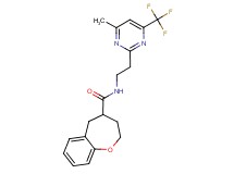 N-{2-[4-methyl-6-(trifluoromethyl)pyrimidin-2-yl]ethyl}-2,3,4,5-tetrahydro-1-benzoxepine-4-carboxamide