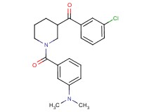 (3-chlorophenyl){1-[3-(dimethylamino)benzoyl]-3-piperidinyl}methanone