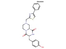 (3R,9aR)-3-(4-hydroxybenzyl)-8-[(4-phenyl-1,3-thiazol-2-yl)methyl]tetrahydro-2H-pyrazino[1,2-a]pyrazine-1,4(3H,6H)-dione