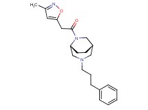 (1S*,5R*)-6-[(3-methylisoxazol-5-yl)acetyl]-3-(3-phenylpropyl)-3,6-diazabicyclo[3.2.2]nonane