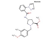 methyl (4R)-1-(4-methoxy-3-methylbenzyl)-4-{[2-(1H-pyrazol-1-yl)benzoyl]amino}-L-prolinate