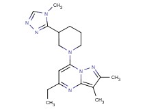 5-ethyl-2,3-dimethyl-7-[3-(4-methyl-4H-1,2,4-triazol-3-yl)piperidin-1-yl]pyrazolo[1,5-a]pyrimidine