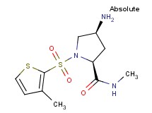 (4S)-4-amino-N-methyl-1-[(3-methyl-2-thienyl)sulfonyl]-L-prolinamide