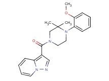 3-{[4-(2-methoxyphenyl)-3,3-dimethyl-1-piperazinyl]carbonyl}pyrazolo[1,5-a]pyridine