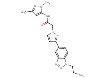 N-(1,3-dimethyl-1H-pyrazol-5-yl)-2-[3-(1-propyl-1H-1,2,3-benzotriazol-5-yl)-1H-pyrazol-1-yl]acetamide