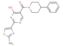 2-(2-methyl-1,3-thiazol-4-yl)-5-[(4-phenylpiperidin-1-yl)carbonyl]pyrimidin-4-ol