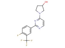 1-{2-[4-fluoro-3-(trifluoromethyl)phenyl]pyrimidin-4-yl}pyrrolidin-3-ol