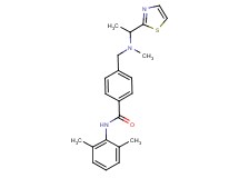 N-(2,6-dimethylphenyl)-4-({methyl[1-(1,3-thiazol-2-yl)ethyl]amino}methyl)benzamide