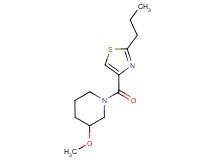 3-methoxy-1-[(2-propyl-1,3-thiazol-4-yl)carbonyl]piperidine