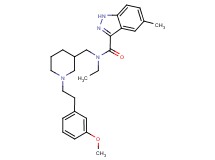 N-ethyl-N-({1-[2-(3-methoxyphenyl)ethyl]-3-piperidinyl}methyl)-5-methyl-1H-indazole-3-carboxamide