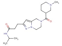 N-isopropyl-3-{5-[(1-methyl-3-piperidinyl)carbonyl]-4,5,6,7-tetrahydropyrazolo[1,5-a]pyrazin-2-yl}propanamide