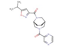 (1S*,5R*)-6-[(5-isopropyl-3-isoxazolyl)carbonyl]-3-(2-pyrazinylcarbonyl)-3,6-diazabicyclo[3.2.2]nonane