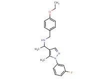 (4-ethoxybenzyl){1-[1-(3-fluorophenyl)-5-methyl-1H-pyrazol-4-yl]ethyl}amine