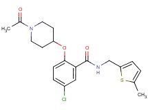 2-[(1-acetyl-4-piperidinyl)oxy]-5-chloro-N-[(5-methyl-2-thienyl)methyl]benzamide